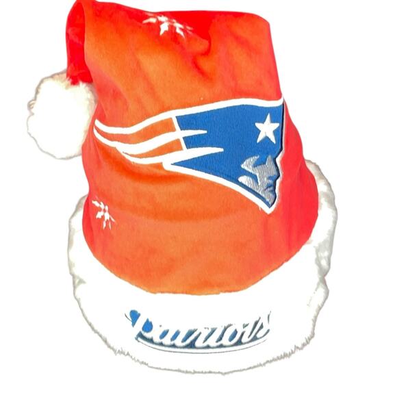 New England Patriots Santa Hat Christmas NFL Football Official Team Beans Decor - Picture 12 of 13